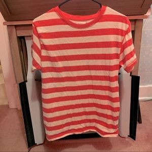 Men’s Small Red Striped T-Shirt